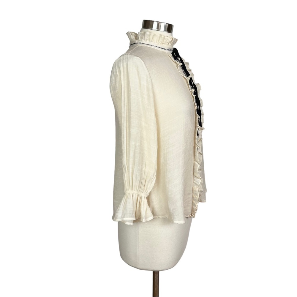 Mine Ruffled Embroidered Top - Picture 2 of 16